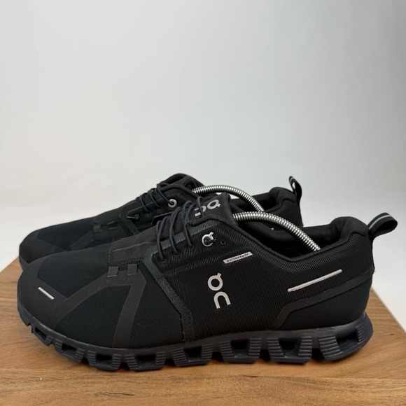 Mens On Cloud 6 Waterproof Black Mesh Athletic Running Sneakers Shoes Size 12 D - Picture 2 of 8